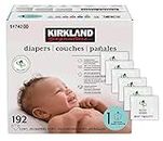 Kirkland Signature Diapers Size 1 (Up to 14 Pounds) 192 Count W/Exclusive Health and Outdoors Wipes