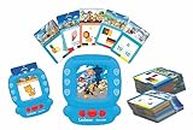 Lexibook JCR10PAi1, Paw Patrol, Bilingual interactive reader, Audio toy to learn English and French, 150 double-sided cards, educational quiz & flashcard machine, Blue/red
