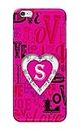 Trijas Cases� Name II Initial II Letter Alphabet S in Heart Printed Designer Hard Back Case for Apple iPhone 6 (4.7") / iPhone 6S (4.7") Back Cover -(D6) JTS1002