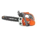 NEO-TEC 12'' Top Handle Gas Chainsaw,2-Stroke 25.4cc Portable Chain Saws for Trees Gas Powered Wood Cutting