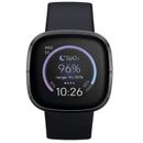 Fitbit Sense Smartwatch Dial Black 40mm Strap Silicone Sports GPS Heart Rate
