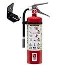 Fire Extinguisher, 5 lb. ABC Multi-Purpose Dry Chemical - Wall Hook Included - Ideal for Home, Cottage, Trailer, Basement and Anywhere Else