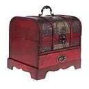 Jewelry Box Portable Vintage Style Wooden Organizer Box Trinket Case Chest Travel Case Boxes Women