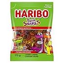 Haribo Twin Snakes Sweet & Sour Gummy Candy, 6 Fruity Flavours, No Artificial Colours - 175g Bag