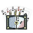 Copag Playing Cards 1546 Elite Design 100% Plastic 1 Set (2 Decks) Red Blue Poker Size Jumbo Index