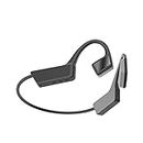 Casque Bone Sound, K08 Bone Conduction Headphones, Bluetooth 5.0 Wireless Bone Conduction Headphones, Sweatproof with Microphone for Cycling Running Driving Gym