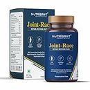 NUTRISROT̖ Joint-Race Ayurvedic Supplement for Joint Pain Relief & Cartilage Repair Support with Boswellia Serrata, Turmeric Root Complex (10x high bio-available Curcumin), Rosehip Ext & Hydrolyzed Collagen for Improving Joint and Bone Health| Men & Women (60 veg caps)