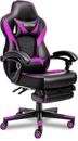 Video Racing Gaming Chair - with Footrest for Adults PU Leather High Back Adjust