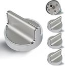 Stainless Steel Cooker Stove Control knob W10594481 for Whirlpool AP6023301 5pcs