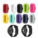 AWADUO Anti-Dust Plugs Compatible with Garmin Forerunner 265S/265/965, 10 Pcs Colorful Silicone Charger Port Protector Caps Compatible with Garmin Fenix 7/7S/7X (Silicone Colorful)