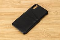 Black Leather iPhone Case For iPhone 7 Plus And 8 Plus