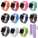 Replacement Silicone Rubber Sport Band Strap Watchband For Fitbit Blaze Watch〕