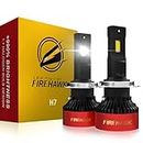 Firehawk H7 LED Bulbs 40000LM 990% Brightness 6000K Cool White Plug and Play Halogen Replacement Conversion Kit 2024 Upgraded, Pack of 2