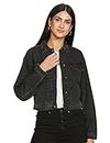 American Eagle Outfitters Ae Black Cropped Denim Jacket