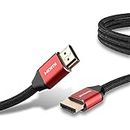 Honeywell HDMI Cable 2.1 with Ethernet, 8k@60Hz, 4k@120Hz UHD Resolution, 2 Mtr(6.6ft), 48 GBPS Transmission Ultra High Speed, Dolby DTS, eARC,3D,Male-to-Male,Compatible with all HDMI-Enabled Devices