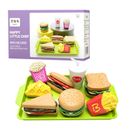 Toys Set Play House Kitchen Sandwich Fries Burger Children's Toy DIY Fast Food