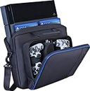 Carrying Case for PlayStation 4, New Travel Storage Carry Case, PlayStation Protective Shoulder Bag Handbag for PlayStation 4 Slim System Console and Accessories, Upgrade Case without LOGO