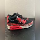 Nike Shoes | Nike Air Max 90 X Atmos We Love Nike 2018 Euc Mens Sz 9 Red Black Shoes Rare | Color: Black/Red | Size: 9