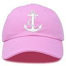 DALIX Anchor Hat Sailing Baseball Cap Women Beach Gift Boating Yacht Light Pink