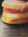 1980 Top of the morning McDonald's Egg McMuffin Vintage Print Ad 