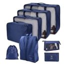 8Pcs/Set Organizer Travel  Bags for Accessories & Suitcase Waterproof & Washable