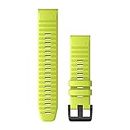 Garmin QuickFit® 22 Watch Bands, Amp Yellow Silicone