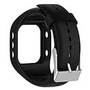 Huabao Watch Strap Compatible with Polar A300,Adjustable Silicone Sports Strap Replacement Band for Polar A300 Smart Watch (Black)