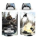 PS5 Disc Edition Call of Duty Warzone Console Skin, Decal, Vinyl, Sticker, Faceplate - Console and 2 Controllers - Protective Cover New PlayStation 5 DISC