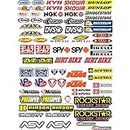 GamesMonkey Lot de 73 autocollants pour moto, motocross, scooter Vinyle