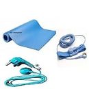 Sky-Zero Volt Therapy kit Grounding Mat Pad Earthing Sheet With 3 pin Plug & Grounding Wrist Band for Grounding Human body volatge (SIZE) (2X1.5 FT)