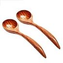 All Natural Soup Spoon | Neem Wood | Healthy and Safe (Set of 2)