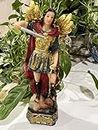 BAKA Archangel Michael Statue 6" Religious Idol & Figurine (Poly Resin, Multi Color) (Michael)