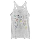 Fifth Sun Beauty in Nature Women's Racerback Tank Top, White Heather, Large
