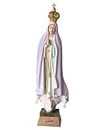 Our Lady of Fatima 8.66" Change Color Statue Figurine Made in Fatima, Portugal Hand-Painted Hand-Decorated by Local artisans Mary Virgin