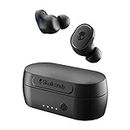 Skullcandy Sesh Evo True Wireless In-Ear Bluetooth Earbuds Compatible with iPhone and Android/Charging Case and Microphone/Great for Gym, Sports, and Gaming IP55 Water Dust Resistant - Black