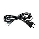 Electric Cable Cord for Mixer/juicer/Hair Dryer, 2 pin Plug Power Cord for Small appliances (2.5 Yard Size)