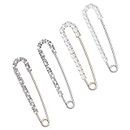 Lusofie 4 Pieces Brooch Pins Pins Sweater Shawl Clips Faux Crystal Brooch Safety Pins Brooches Women Faux Imitation Pearls Rhinestone Crystal Brooch Safety Pins