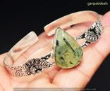 Prehnite Gemstone Ethnic Handmade Adjustable Bangle Jewelry 17GM GBN-10176