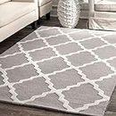Decco Flooring Modern Collection Pure Woolen Carpets for Living Room,Bedroom and Hall (6 X 8) Feet