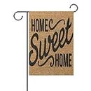 WXLIFE Quote Home Sweet Welcome Garden Flag 28 X 40 Large Inches, Double Sided Outdoor Yard Yall Garden Flag for Wedding Party House Home Decor