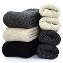 3Pack Men's Wool Blended Winter Super Thick Warm Crew Socks Size 6-11