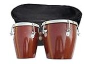 GT manufacturers Professional Two Piece Hand Made Wooden Bango Drum Set Bag (Brown)…
