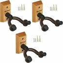 3 Set Guitar Hanger Holder for Electric Acoustic Bass Guitars Stand Accessories