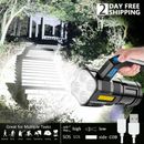 Brightest 1200000LM LED Tactical Torch Rechargeable Flashlight Strong Beam Light