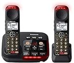 Panasonic DECT Digital Cordless Phone with Answering Machine and 2 Handsets (KX-TGM422AZB)