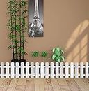 REONEX Garden Fence/Picket Fence - Plant Partition Fence (with Spike for Soil Insert) Solid WPC Material, Polyvinyl Chloride - White - 6 Running feet Coverage (Set of 6)