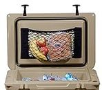 Cooler Net for Dry Storage and Organization - Compatible with Yeti Tundra Haul, Yeti 45, RTIC 45, Coleman, Igloo, Lifetime Ice Chests, Cooler Lights, Wheel Kits, Camping Gear, Tailgating Accessories