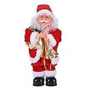 Xmas Electric Santa Claus 12'' Singing Dancing Santa Claus Ornaments Santa Figure Toy Creative Musical Toys Santa Claus Doll Novelty Christmas Decorations Christmas Ornaments for Home Fireplace Toys