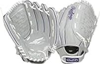 Rawlings Sure Catch Series Fastpitch Softball Glove, Purple/Grey/White, Right Hand Throw, 12 inch, SCSB12PU-6/0 12 BSK/NFC