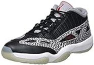 Nike Air Jordan 11 Retro Low, Scarpe da Basket Uomo, Black Cement, 45 EU